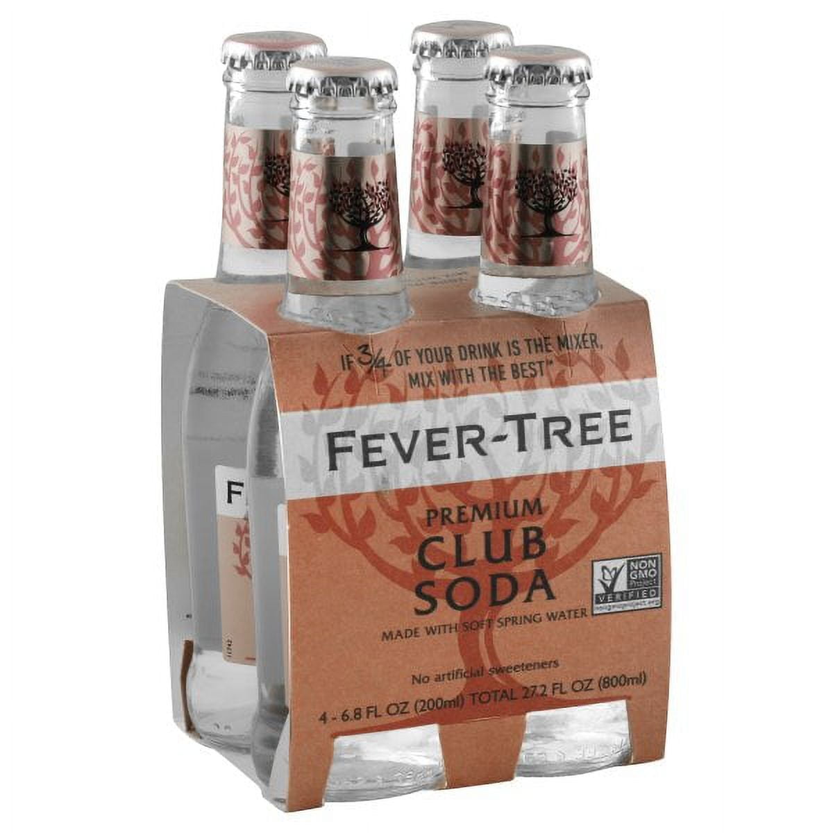 Fever Tree Club Soda 4 Ea from Sip N Burn Liquors - Premium British Mixer for Cocktails and Beverages