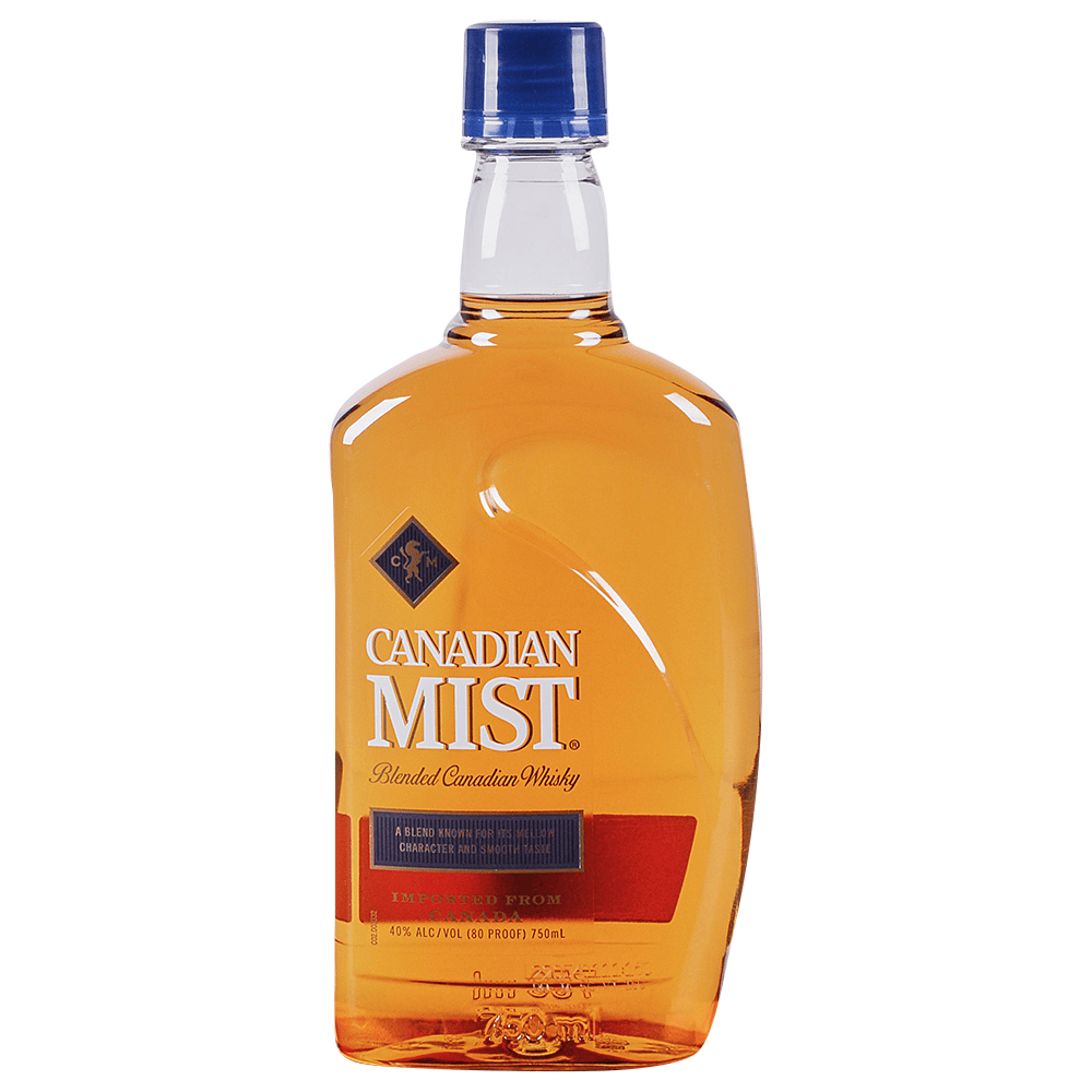 Canadian Mist 750ml bottle from Sip N Burn Liquors, a smooth Canadian whisky crafted for a rich flavor experience.