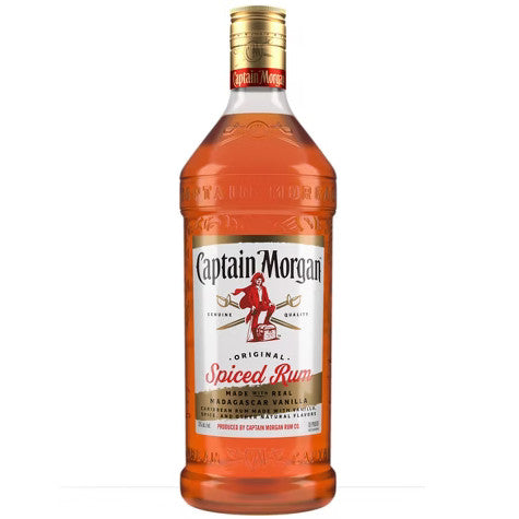 Captain Morgan Original Spiced Rum 1.75l Bottle available at Sip N Burn Liquors, perfect for cocktails and celebrations.