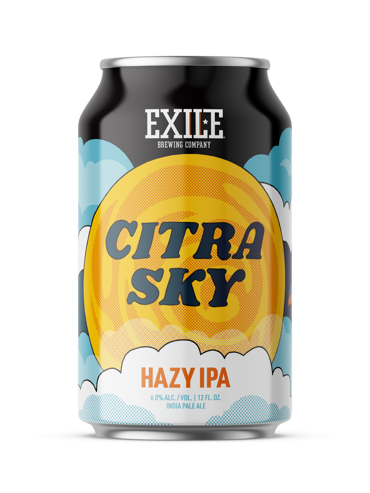 Exile Citra beer from Sip N Burn Liquors – a refreshing citrus-flavored brew perfect for any occasion.