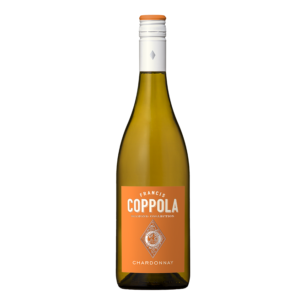 Francis Coppola Diamond Collection Chardonnay 750ml bottle from Sip N Burn Liquors, premium white wine with rich flavors and elegant finish.