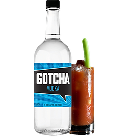 Gotcha Vodka 750 ml bottle available at Sip N Burn Liquors, premium quality vodka for cocktails and sipping.