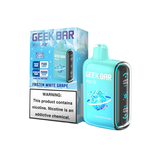 Frozen white grape flavor from Geek Bar available at Sip N Burn Liquors, perfect for a refreshing vape experience