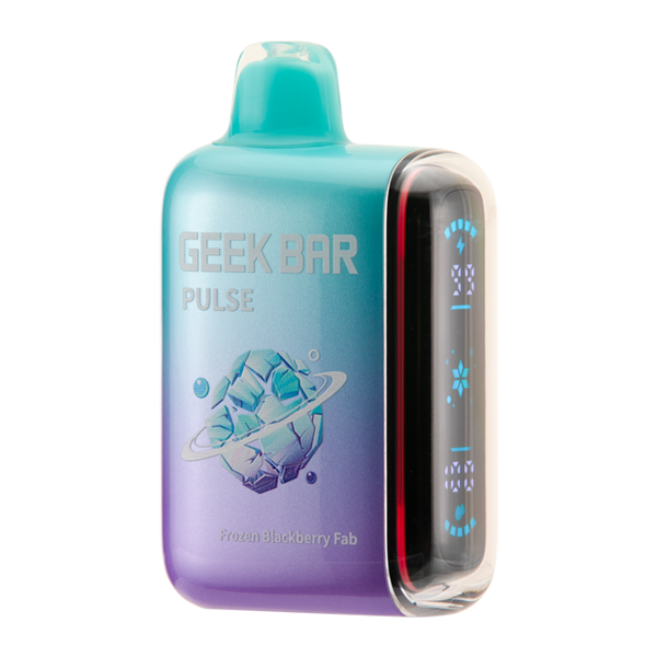 GEEK BAR 15KPF Frozen Blackberry disposable vape from Sip N Burn Liquors, featuring a delicious blackberry flavor and sleek design for ultimate vaping experience.