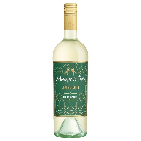 Menage a Trois Limelight Pinot Grigio 2021 White Wine from California available at Sip N Burn Liquors