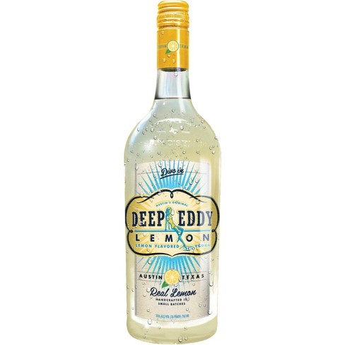 Deep Eddy Lemon Vodka 750ml Bottle - Refreshing and zesty lemon-flavored vodka from Sip N Burn Liquors, perfect for cocktails and summer drinks.