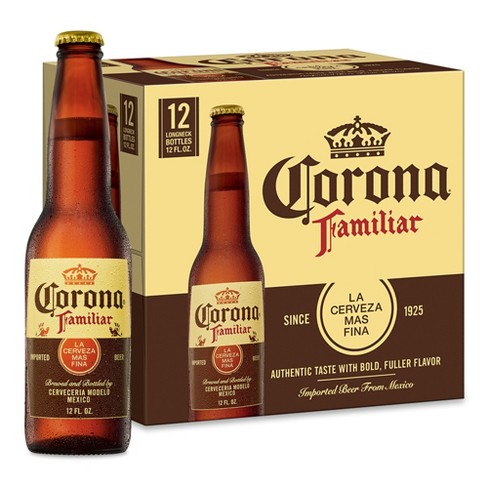 Corona Familiar - Crisp and refreshing Mexican lager beer from Sip N Burn Liquors, perfect for any occasion.