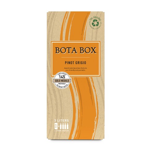 Bota Box Pinot Grigio 3L wine box available at Sip N Burn Liquors for refreshing and convenient white wine enjoyment.