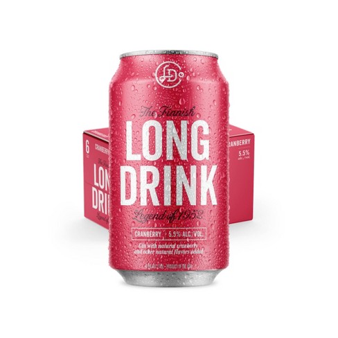 Long Drink Cranberry RTD Cocktail 355ml available at Sip N Burn Liquors, refreshing ready-to-drink beverage with a vibrant cranberry flavor.