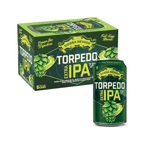 Sierra Nevada Torpedo Extra IPA 6-pack 12oz cans with 7.2% ABV available at Sip N Burn Liquors