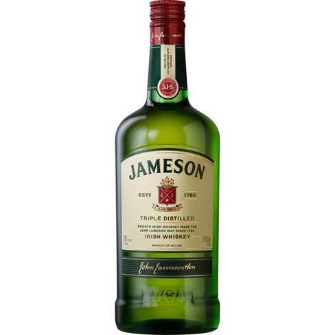 Jameson Irish Whiskey 1.75L bottle available at Sip N Burn Liquors, premium Irish whiskey with a smooth taste and rich heritage.