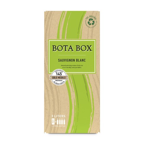 Bota Box Sauvignon Blanc white wine from California in a 3L box available at Sip N Burn Liquors