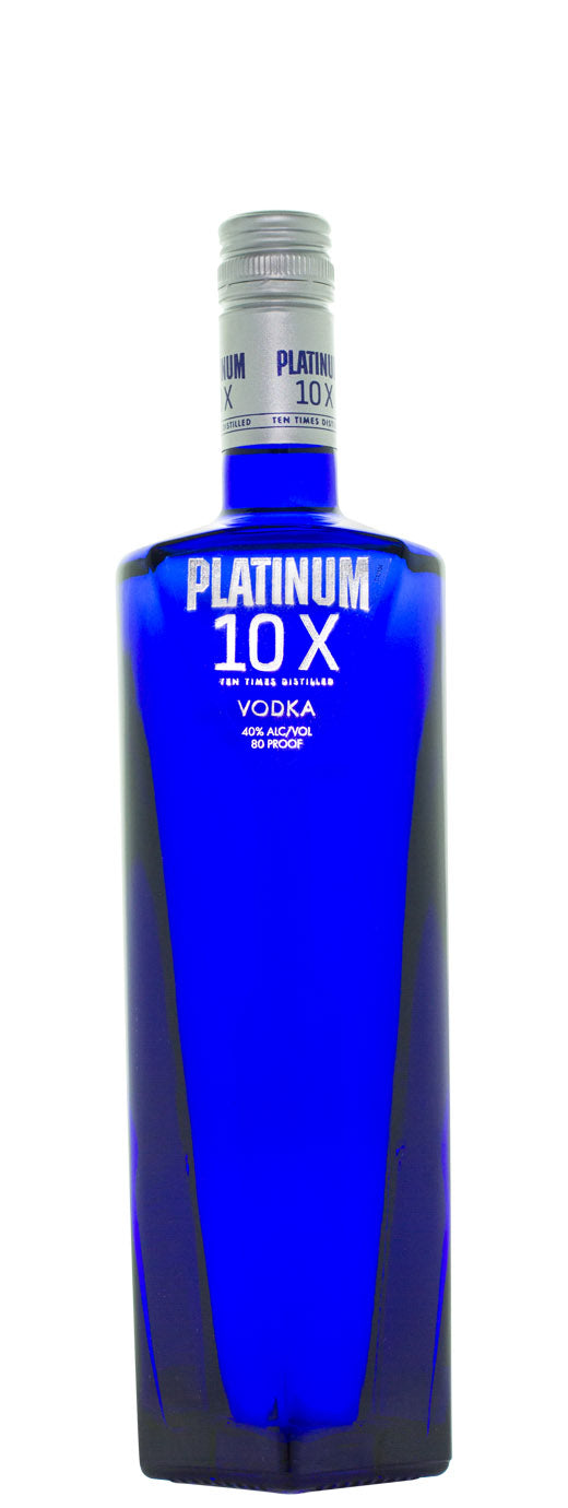 Platinum 10X Vodka 750ml bottle available at Sip N Burn Liquors, premium distilled vodka for smooth and refreshing cocktails.