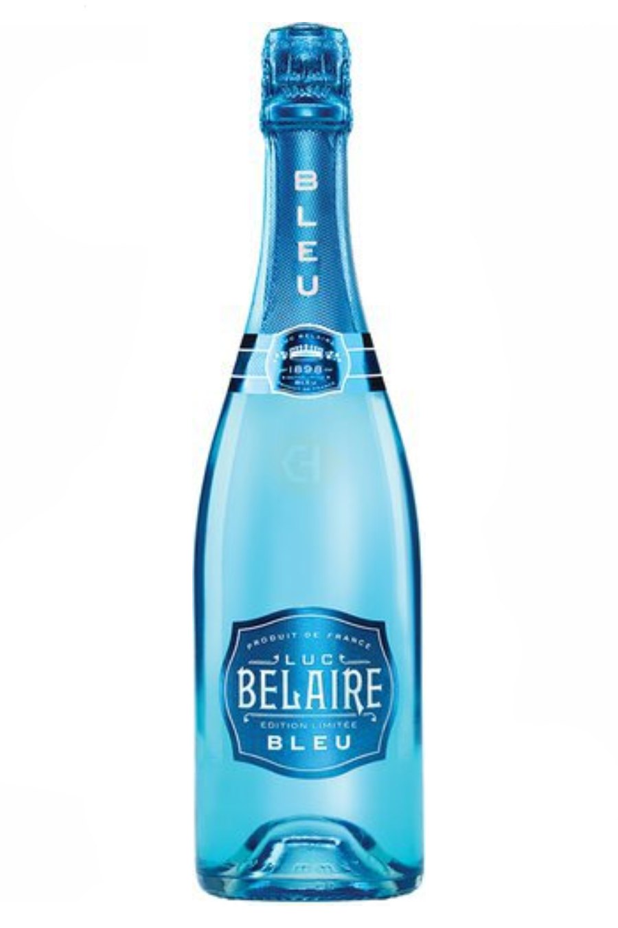 Luc Belaire Bleu 75cl bottle on display at Sip N Burn Liquors, featuring a striking blue label and elegant design, perfect for celebrations and gatherings.