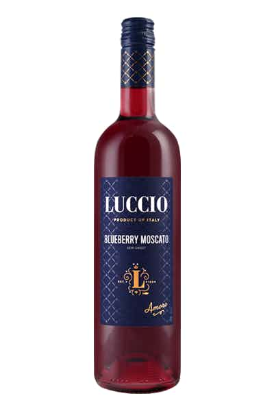 Luccio Blueberry Moscato specialty wine from Italy 750ml bottle available at Sip N Burn Liquors