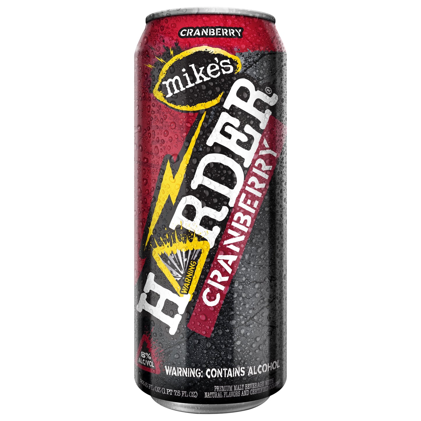 Mike's Harder Cranberry 23.5oz Can from Sip N Burn Liquors, refreshing flavored malt beverage perfect for any occasion.