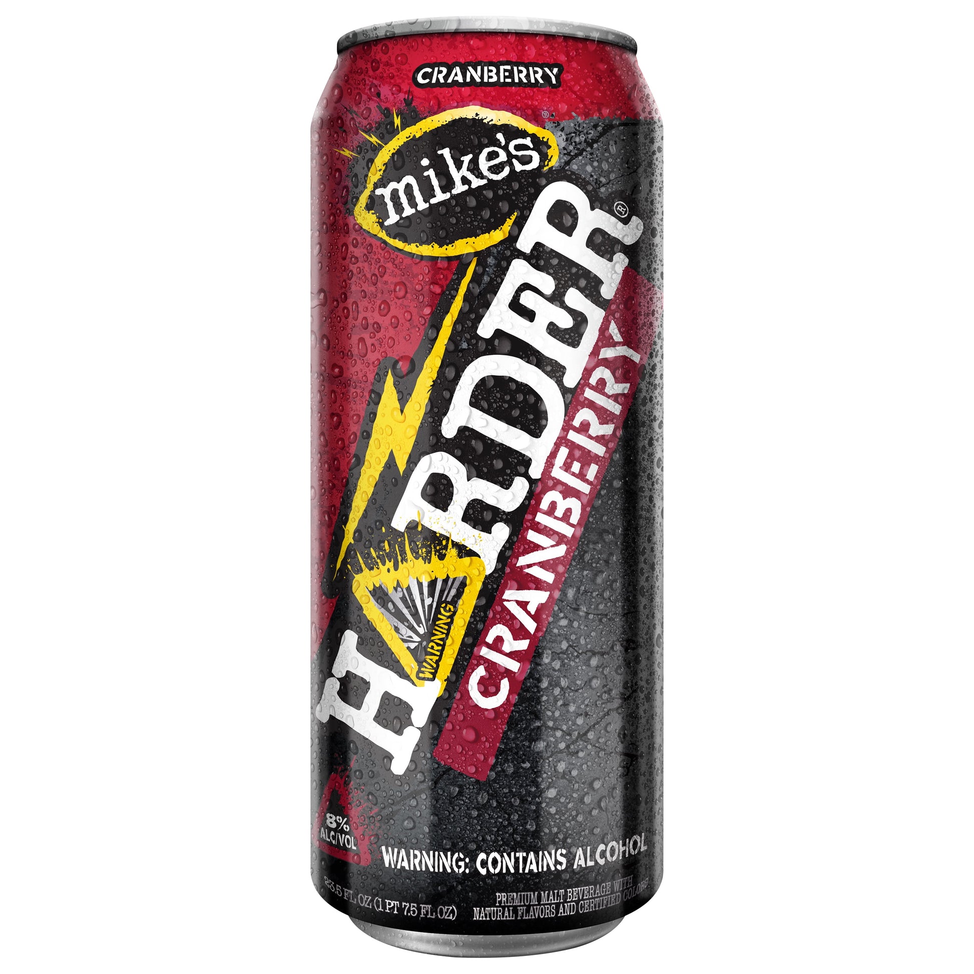 Mike's Harder Cranberry 23.5oz Can from Sip N Burn Liquors, refreshing flavored malt beverage perfect for any occasion.