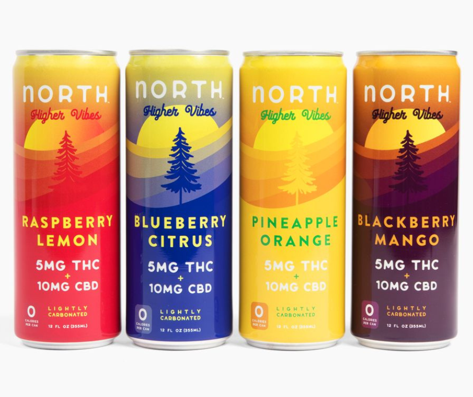 THC North Higher Vibes product available at Sip N Burn Liquors, premium cannabis-infused beverage for uplifting experiences.