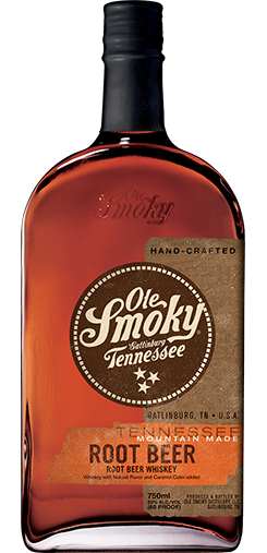 Ole Smoky Root Beer Whiskey from Sip N Burn Liquors - a unique and flavorful blend of whiskey infused with the rich taste of root beer, perfect for cocktails or sipping straight.