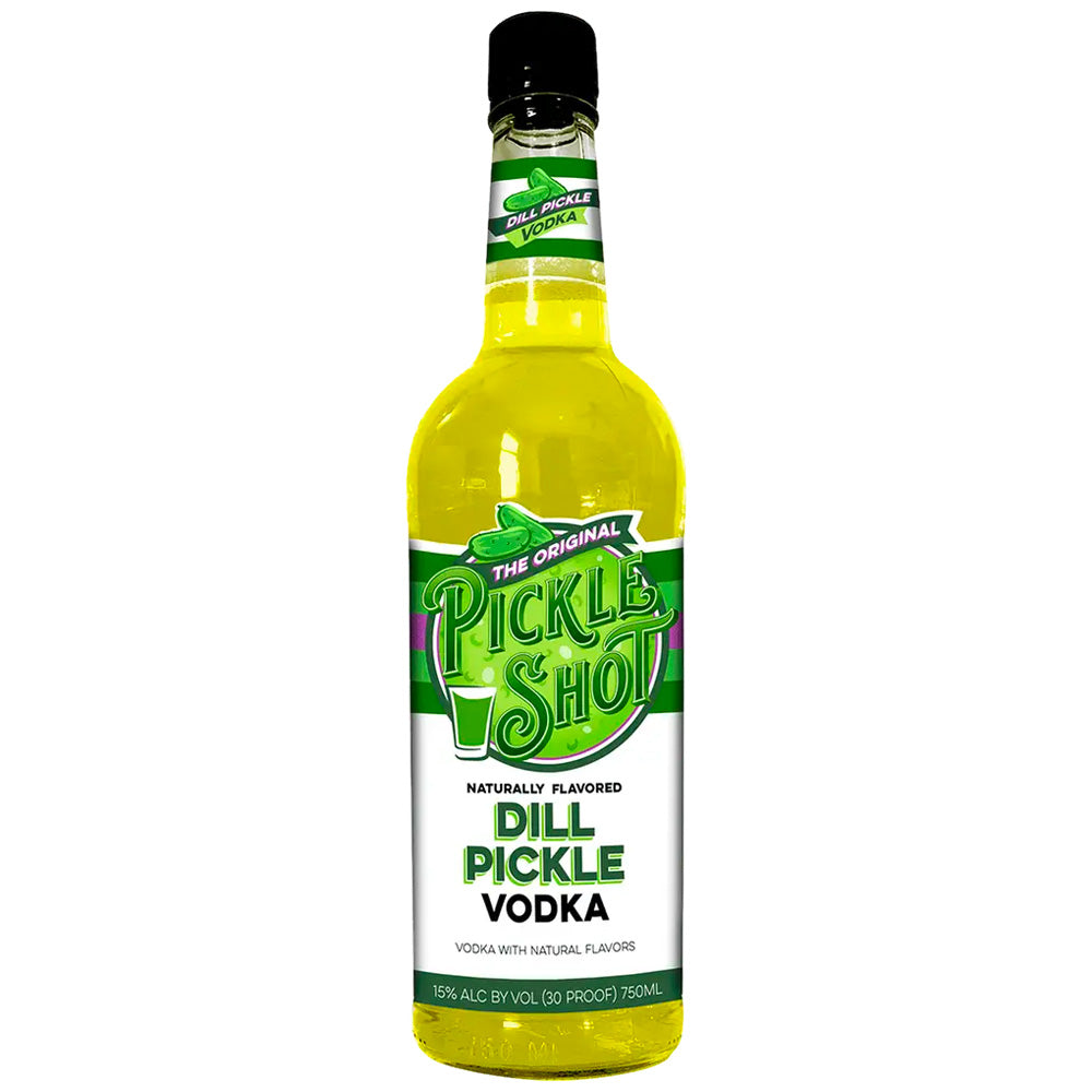 Dill Pickle Vodka from Sip N Burn Liquors - unique spirit with a tangy flavor perfect for cocktails and mixing.