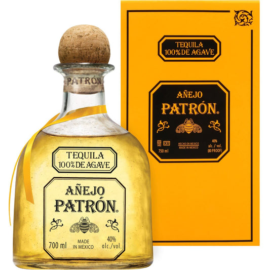 Patron Anejo Tequila 200 ML bottle for sale at Sip N Burn Liquors, premium aged tequila with rich flavors and smooth finish.