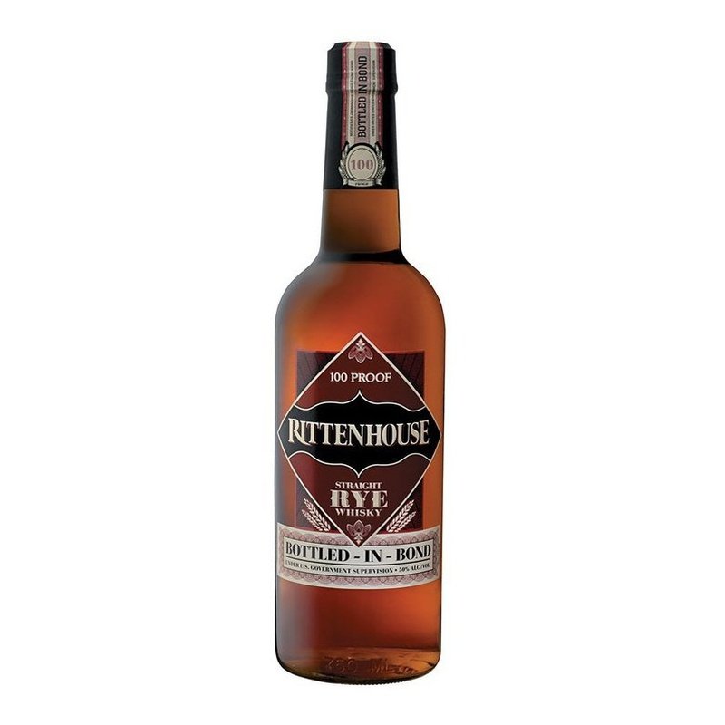 Rittenhouse Bottled in Bond Straight Rye 100 Proof available at Sip N Burn Liquors, premium quality rye whiskey for enthusiasts.