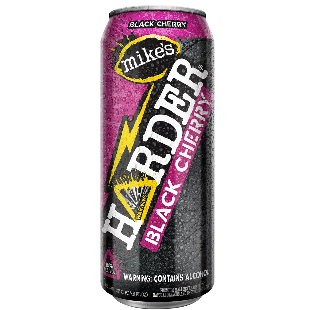 Mike's Harder Black Cherry 24oz Cans from Sip N Burn Liquors, refreshing fruity beverage for a bold taste experience