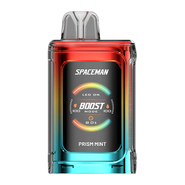 Spaceman Prism Mint vape juice available at Sip N Burn Liquors, featuring a refreshing mint flavor for a cool vaping experience.