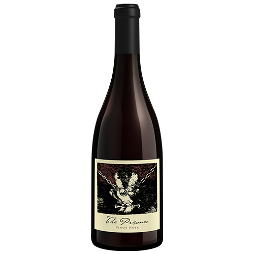 Prisoner Pinot Noir from Sonoma Coast available at Sip N Burn Liquors, rich red wine with dark fruit flavors and velvety finish.