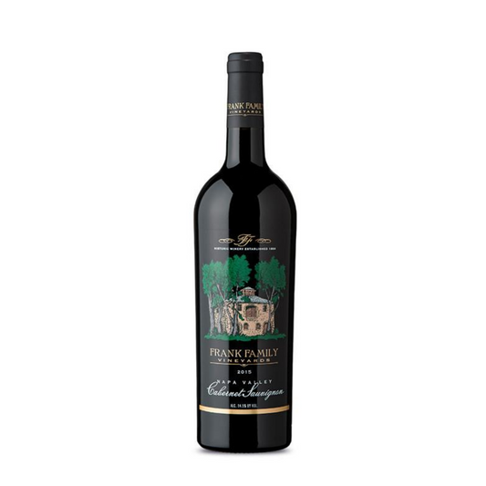 Frank Family Napa Cabernet Sauvignon wine bottle from Sip N Burn Liquors, showcasing rich flavors and elegance in Napa Valley wine.