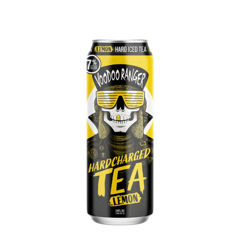 Voodoo Ranger Peach & Lemon and Twisted Tea Lemon Bottom Open 24 Oz Cans available at Sip N Burn Liquors.