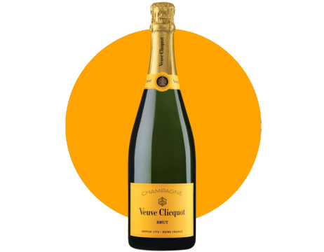 Veuve Clicquot Champagne Brut Yellow Label available at Sip N Burn Liquors, premium French sparkling wine, perfect for celebrations and special occasions.