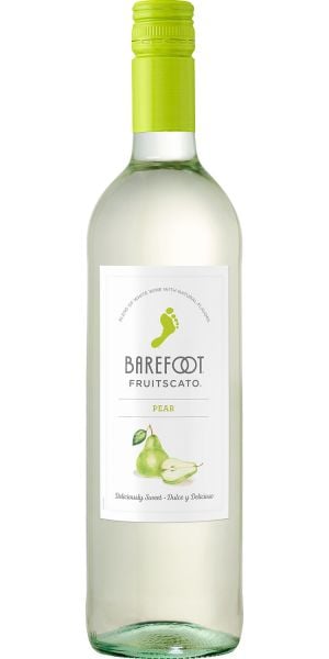 Barefoot Fruitscato pear wine bottle available at Sip N Burn Liquors, showcasing refreshing pear flavor for a delightful sipping experience.