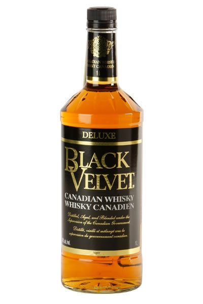 Black Velvet 750ml Canadian Whiskey bottle available at Sip N Burn Liquors, perfect for cocktails and sipping.