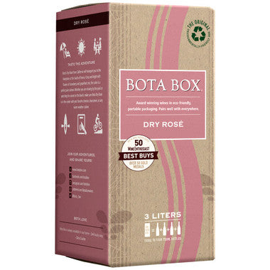 Bota Box Dry Rosé - Pink Wine from California - 3L Box available at Sip N Burn Liquors