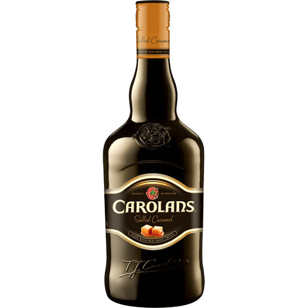 Carolans Salted Caramel Cream Liqueur 750ml Bottle available at Sip N Burn Liquors, perfect for indulgent cocktails and desserts.