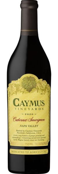 Caymus Napa Cabernet wine bottle from Sip N Burn Liquors, rich full-bodied red wine with dark fruit flavors and smooth finish, perfect for wine enthusiasts.