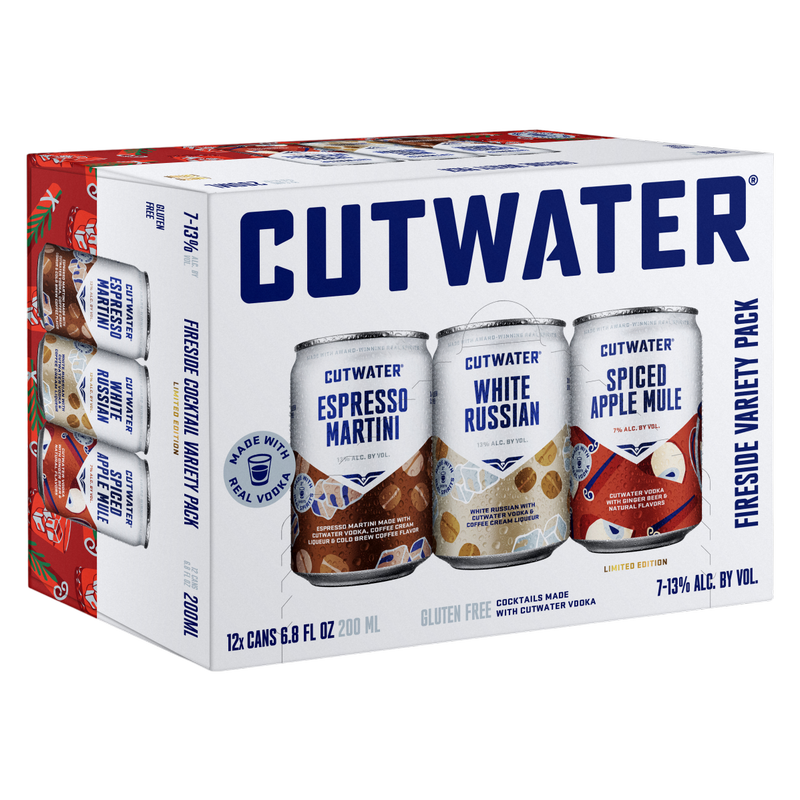 Cutwater Fireside 12-Pack - Sip N Burn Liquors, specialty craft cocktails for cozy moments.