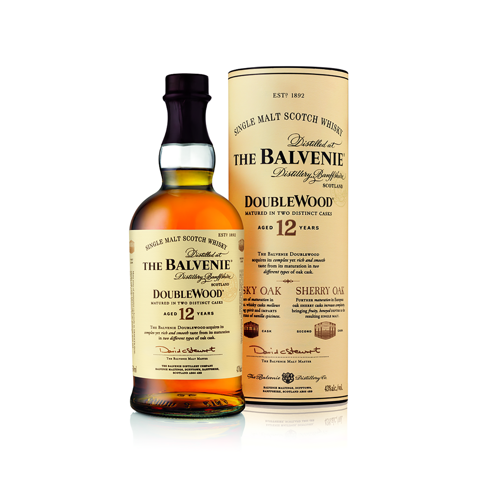 "Balvenie whisky bottle available at Sip N Burn Liquors, premium single malt Scotch whisky with rich flavor and aroma."