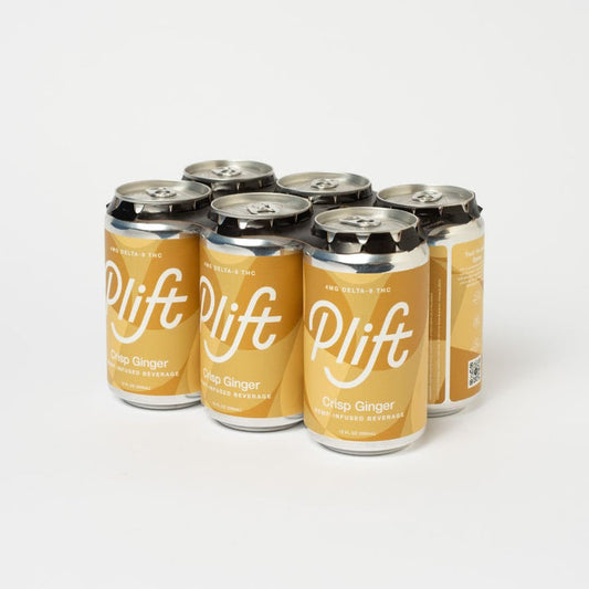 PLIFT Crisp Ginger 6-pack from Sip N Burn Liquors - refreshing ginger-flavored beverage for a delightful experience.