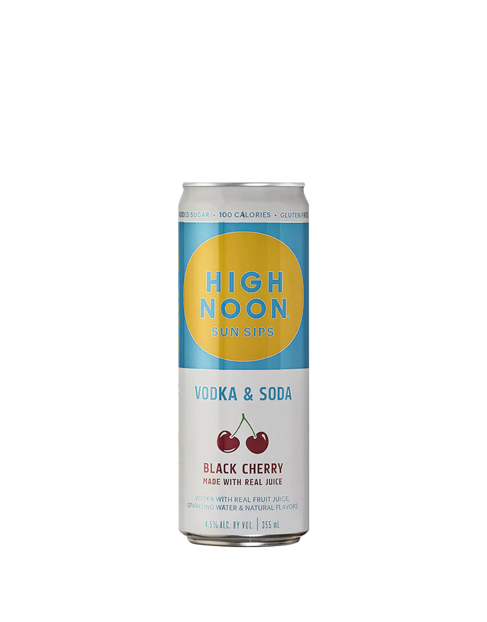 High Noon Black Cherry hard seltzer available at Sip N Burn Liquors, refreshing and flavorful beverage option for any occasion.