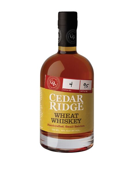 Cedar Ridge Wheat Whiskey from Sip N Burn Liquors - premium handcrafted whiskey with smooth flavor and rich aroma.