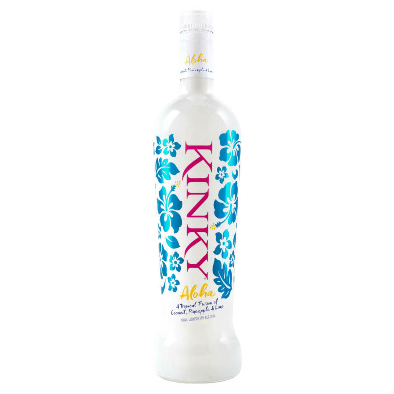 Kinky Aloha Liqueur Fruit 750ml Bottle available at Sip N Burn Liquors, tropical flavored liqueur for cocktail enthusiasts.