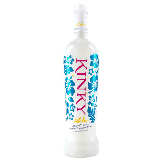 Kinky Aloha Liqueur Fruit 750ml Bottle available at Sip N Burn Liquors, tropical flavored liqueur for cocktail enthusiasts.