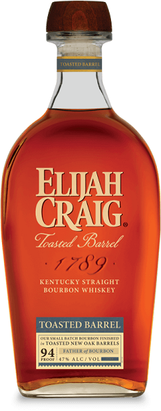 Elijah Craig Toasted Barrel Bourbon Whiskey from Sip N Burn Liquors, a premium bourbon with rich flavors and a smooth finish.