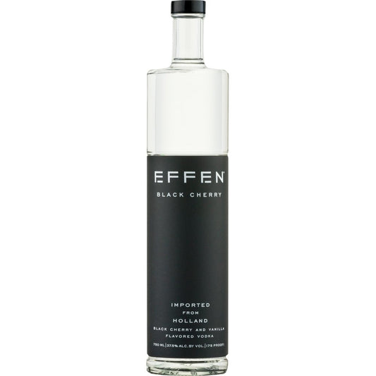 EFFEN Black Cherry Vodka Flavored 750ml Bottle available at Sip N Burn Liquors, premium quality vodka with rich black cherry flavor.