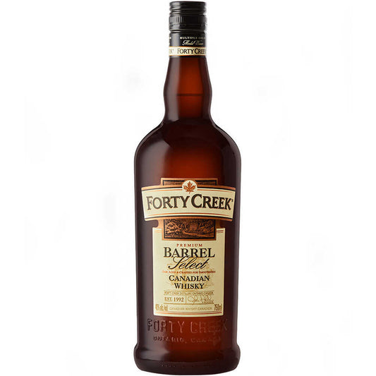 Forty Creek Barrel Select Canadian Whisky Whiskey available at Sip N Burn Liquors, premium Canadian whiskey with rich flavors and smooth finish.