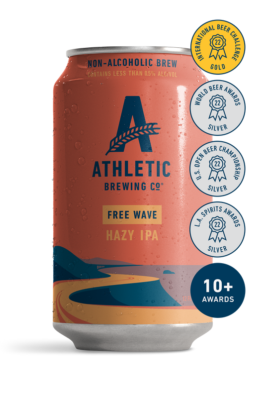 Athletic Brewing Co Non-Alcoholic Beer Free Wave available at Sip N Burn Liquors, refreshing craft brew for health-conscious consumers.