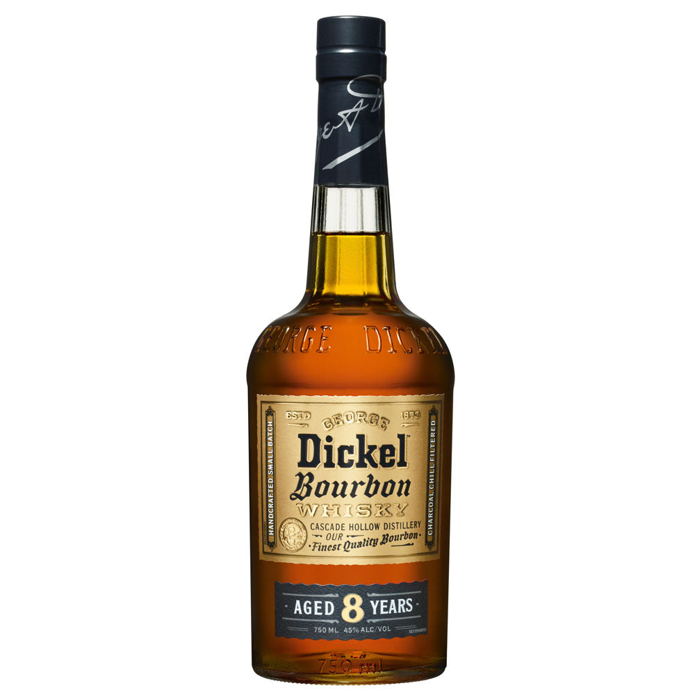 George Dickel 8yr Bourbon 750ml bottle available at Sip N Burn Liquors, premium whiskey for connoisseurs and bourbon lovers.