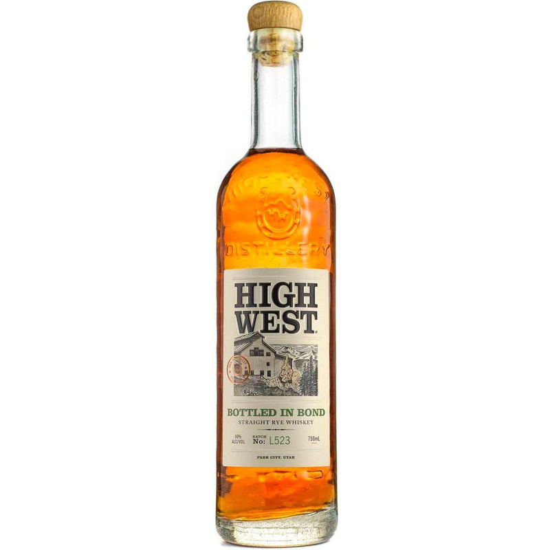 High West Bottled in Bond whiskey available at Sip N Burn Liquors, showcasing rich flavors and a premium quality experience.